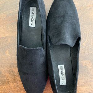 New Steve Madden faux black suede flats size 40
